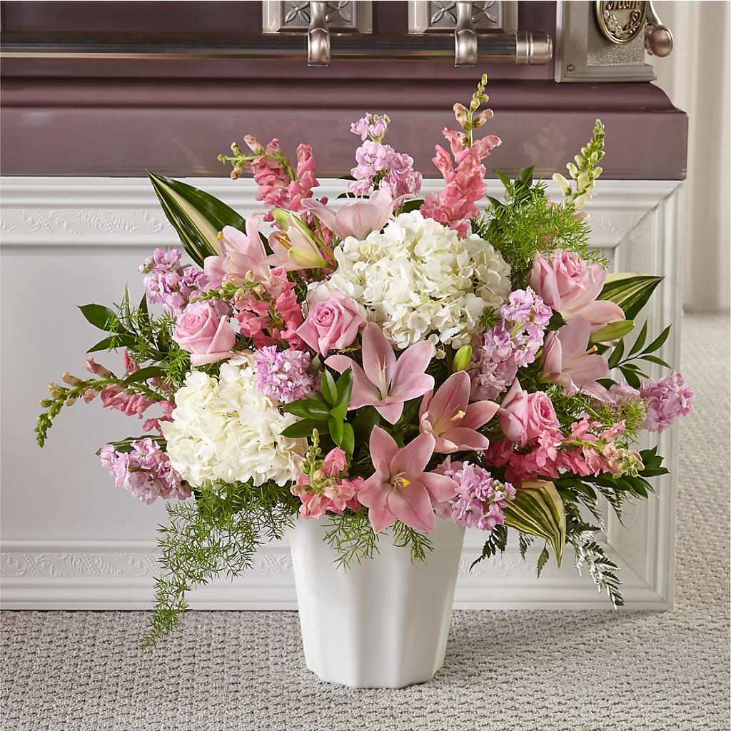 Simply Serene Floor Basket – Flowers On The Vine - Parma, Parma OH