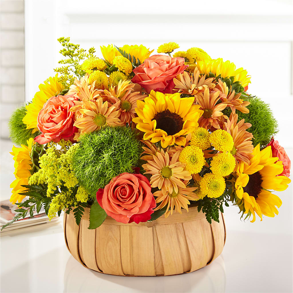 Harvest Sunflower Basket – Flowers On The Vine - Parma, Parma OH
