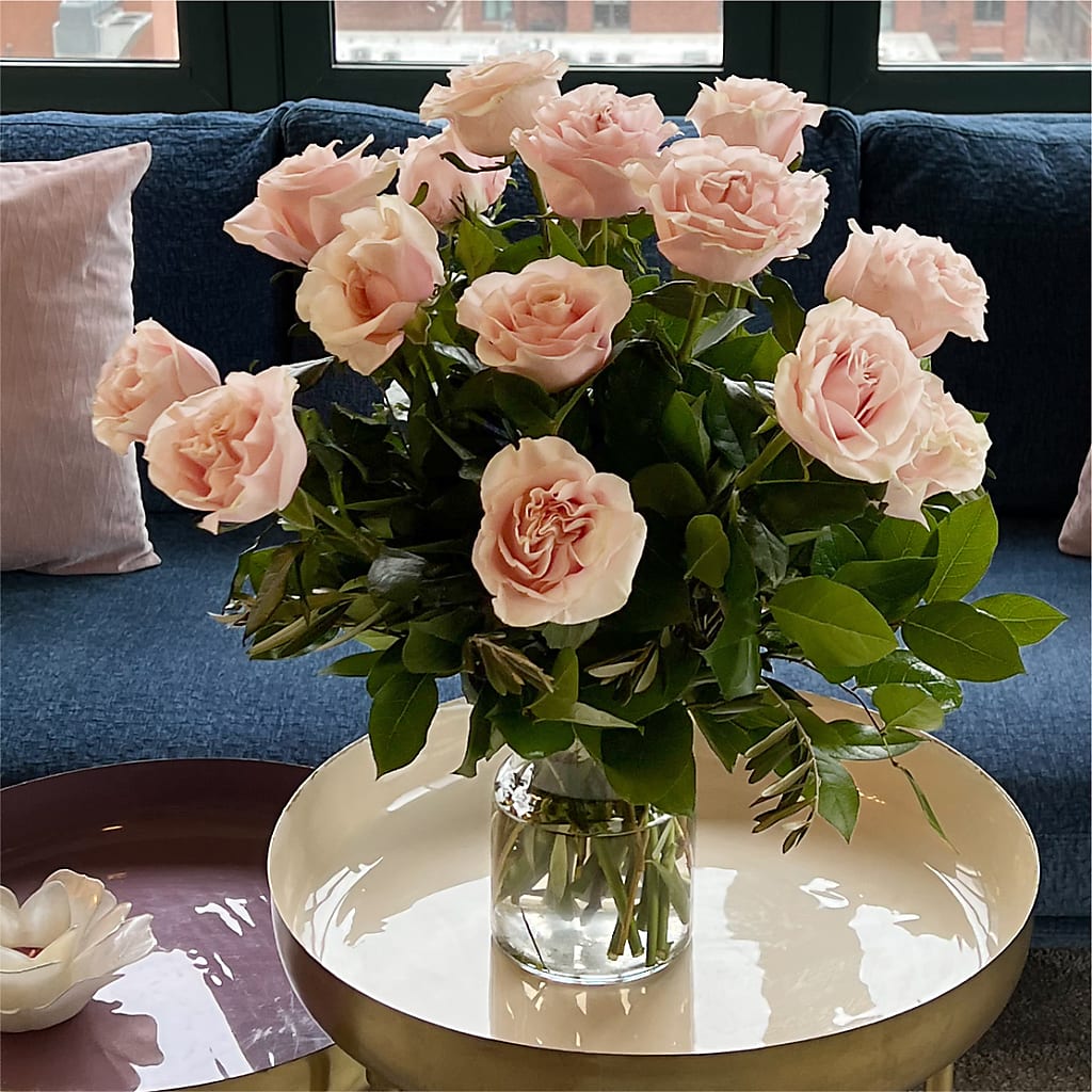 Long Stem Pink Rose Bouquet –  Flowers On The Vine - Parma, Parma OH