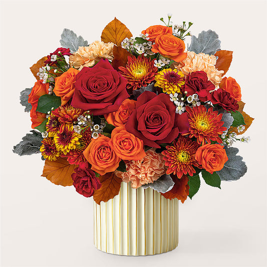 Merlot Bouquet with Ivory Vase –  Flowers On The Vine - Parma, Parma OH