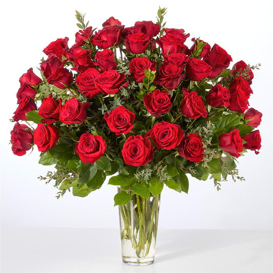 Forever Yours Fifty Stem Red Rose Bouquet –  Flowers On The Vine - Parma, Parma OH