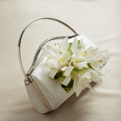 White Purse Decor –  Flowers On The Vine - Parma, Parma OH